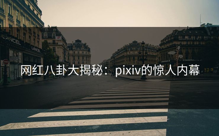 网红八卦大揭秘：pixiv的惊人内幕