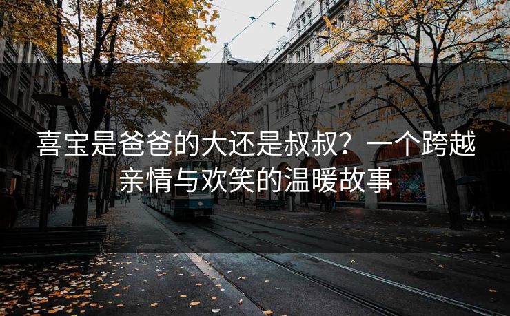 喜宝是爸爸的大还是叔叔？一个跨越亲情与欢笑的温暖故事